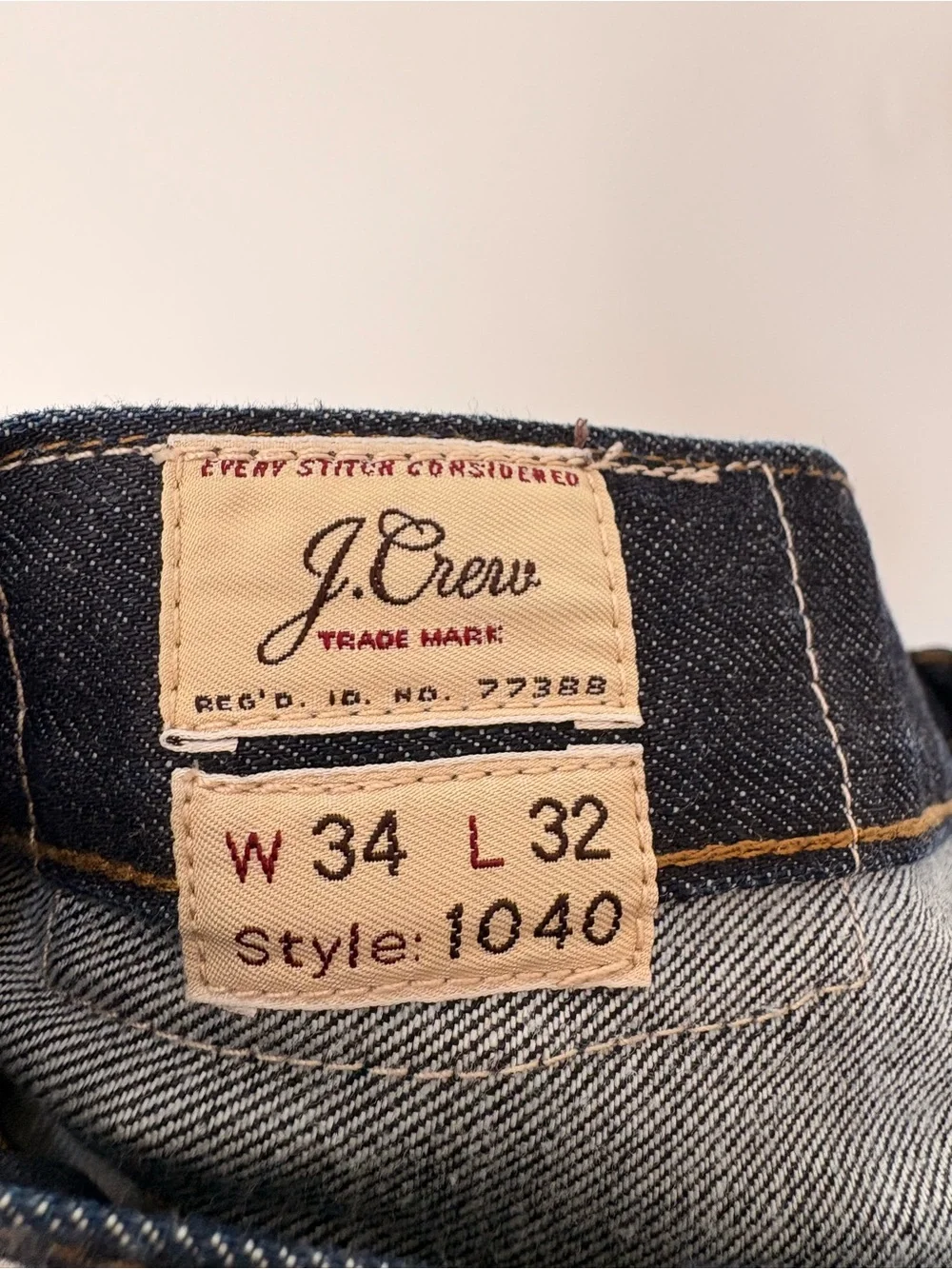 J. Crew Men's Dark Indigo Slim-Straight Jeans
